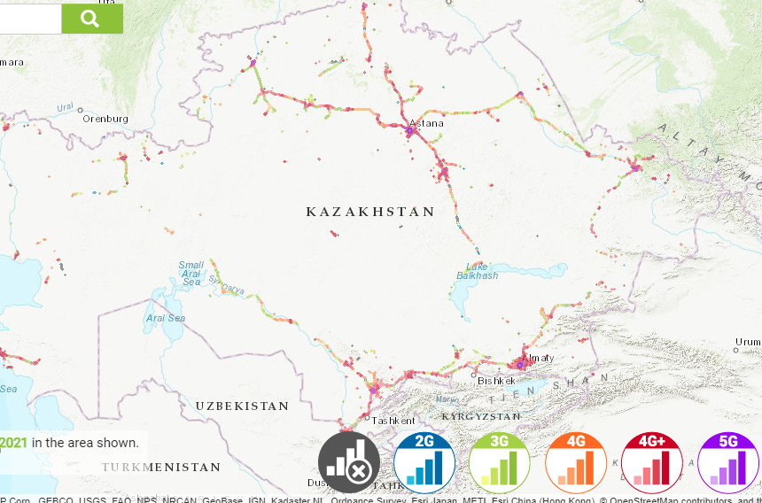  Tele2 Network Coverage in Kazakhstan
